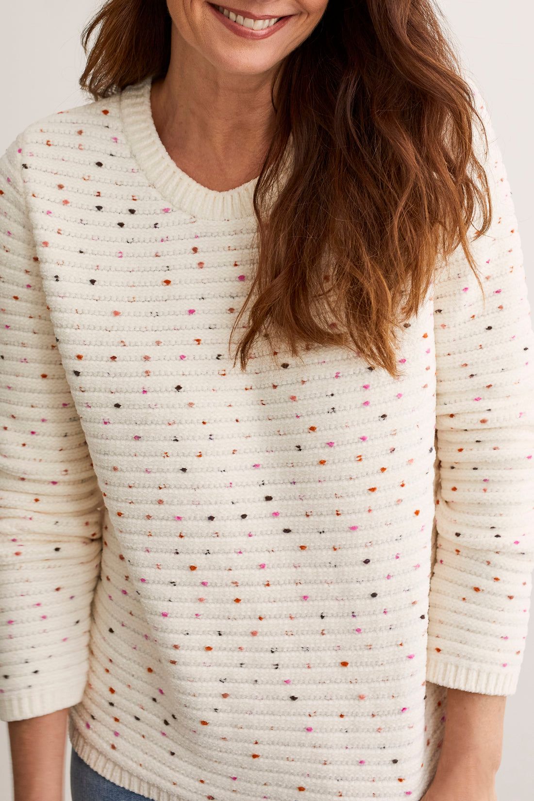 Tribal Melissa Crew Sweater - Cream Multi sold by Boutique with Grace product image thumbnail 3