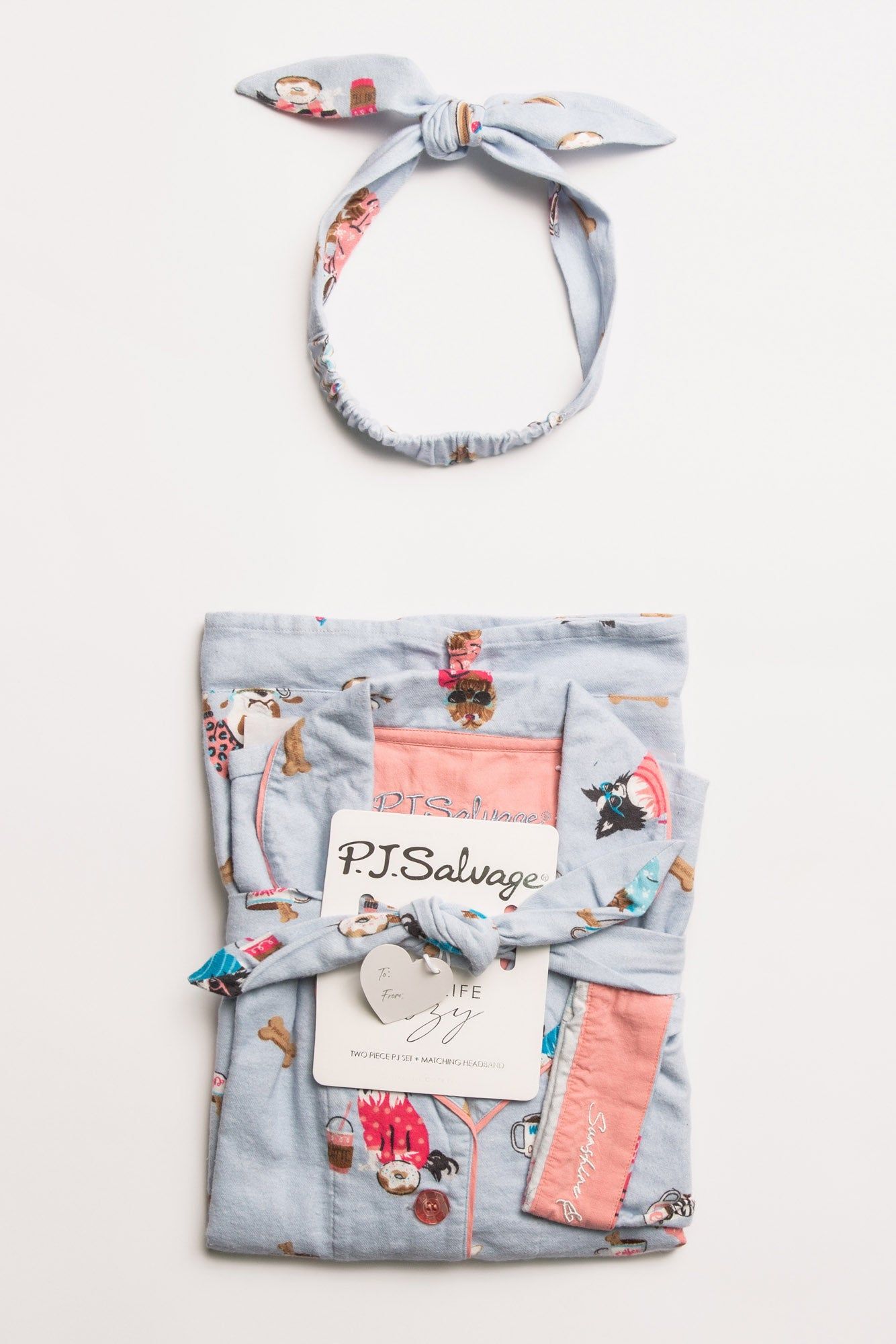 PJ Salvage Flannels - Sky Blue sold by Boutique with Grace product image thumbnail 3