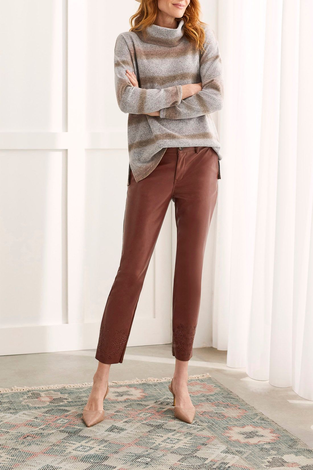 Tribal Cowl Neck Top - Nomad sold by Boutique with Grace