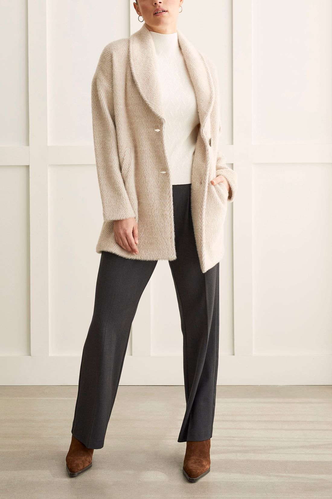 Tribal Lucy Shawl Collar Coat - Nomad sold by Boutique with Grace product image thumbnail 2