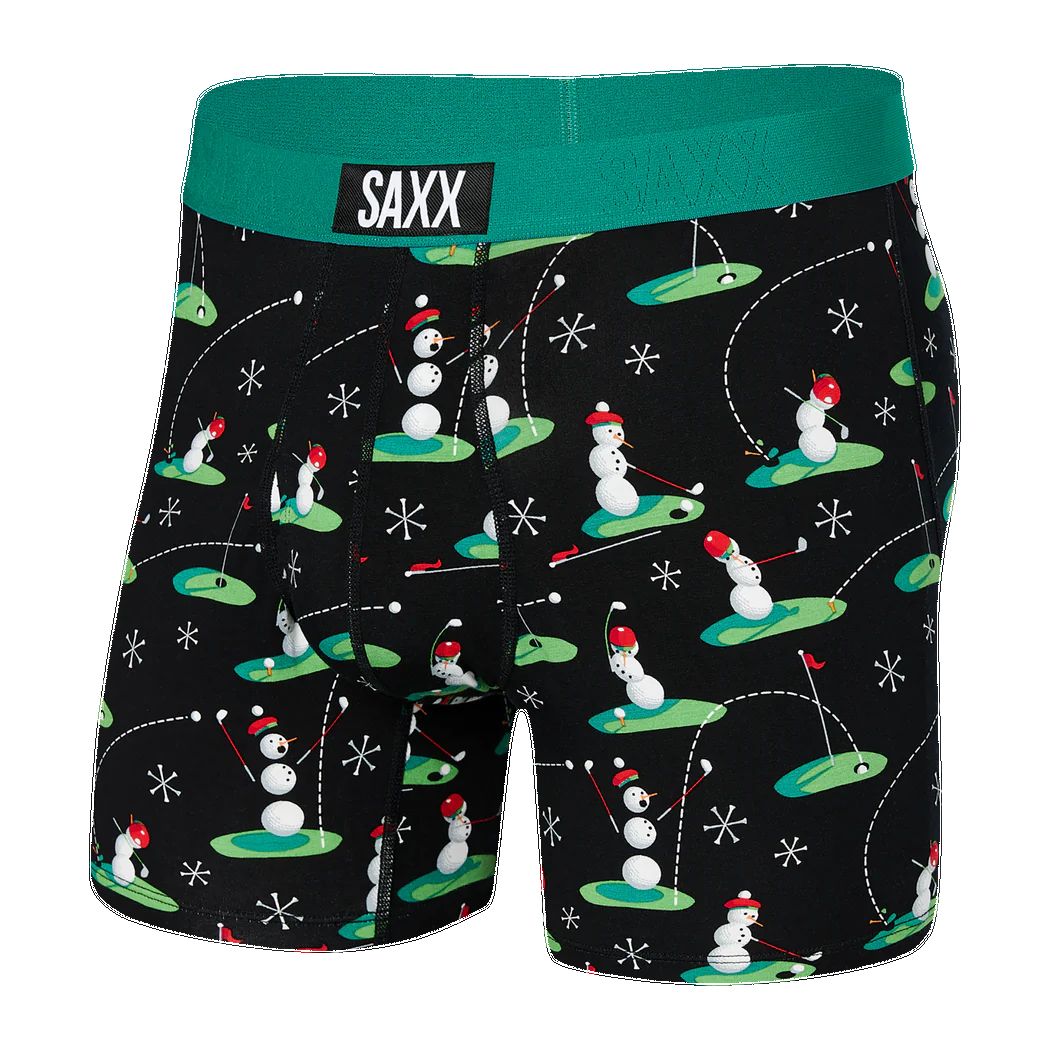 Saxx Ultra Boxer Brief - 18 Ho Ho Holes - Black sold by Boutique with Grace