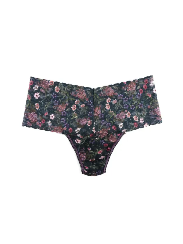 Hanky Panky Middleton Garden Retro Thong made by Boutique with Grace