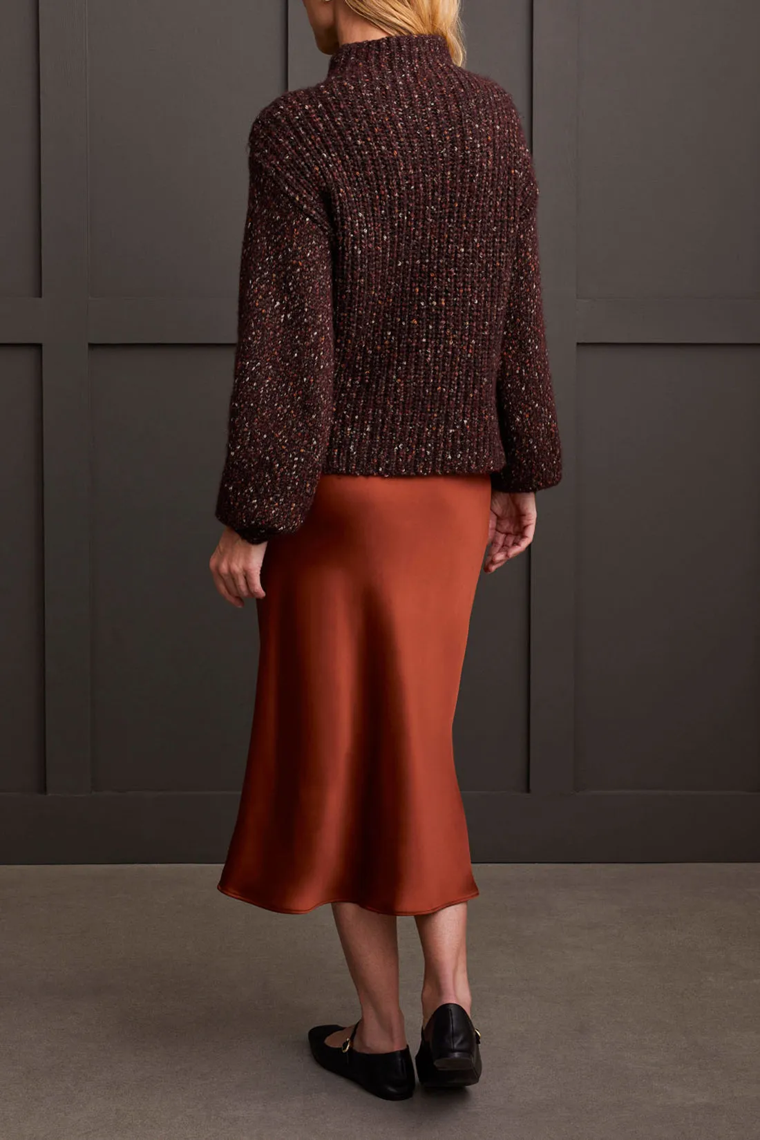 Tribal Eliza Oversized Funnel Neck - Coffee Bean sold by Boutique with Grace product image thumbnail 2