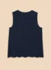 White Stuff Silvia Cut-Out Tank - French Navy sold by Boutique with Grace