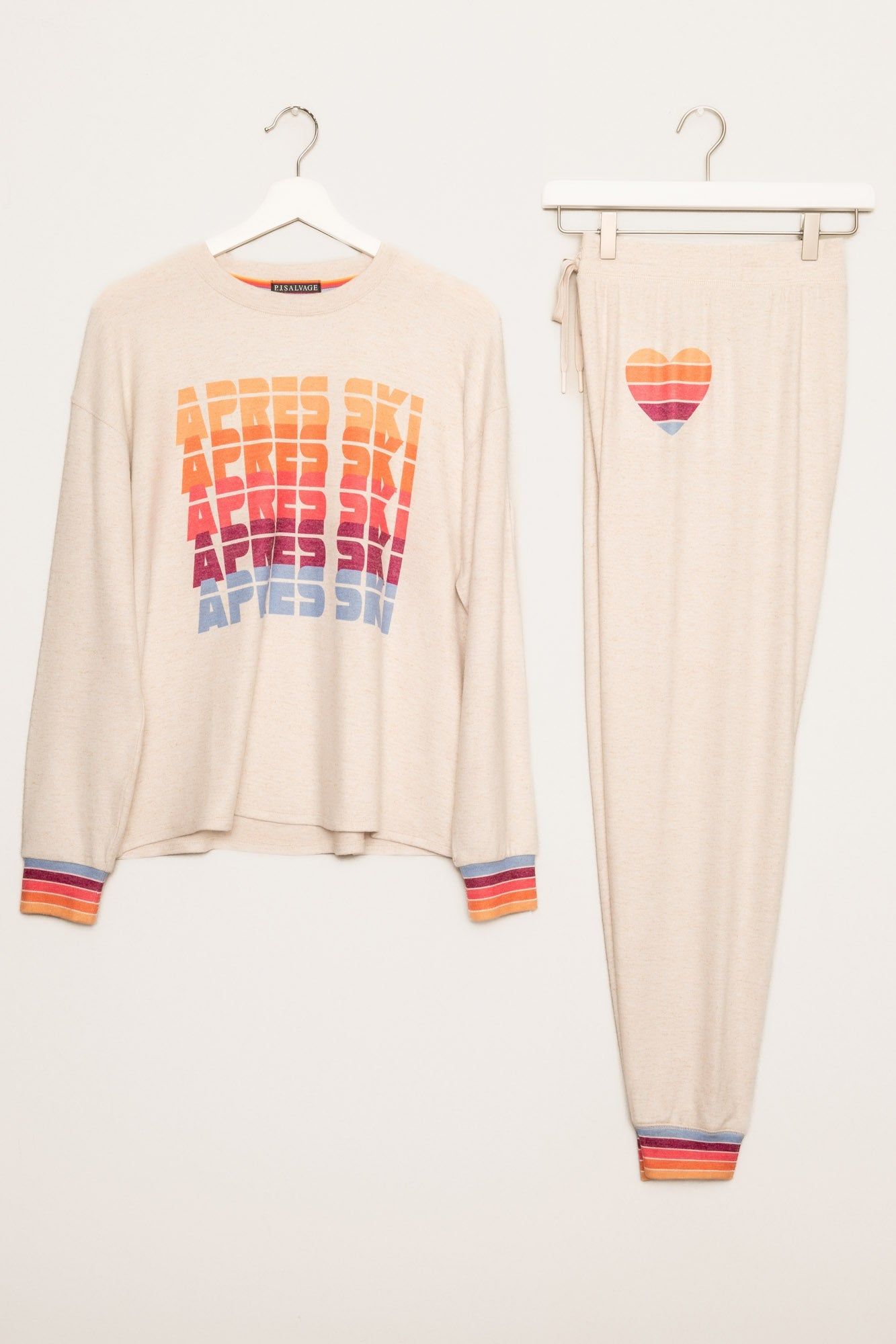 PJ Salvage Retro Rockies Lounge Set - Oatmeal sold by Boutique with Grace product image thumbnail 2