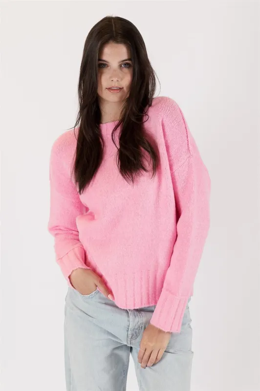 Lyla & Luxe Tanya Crewneck - Pink sold by Boutique with Grace