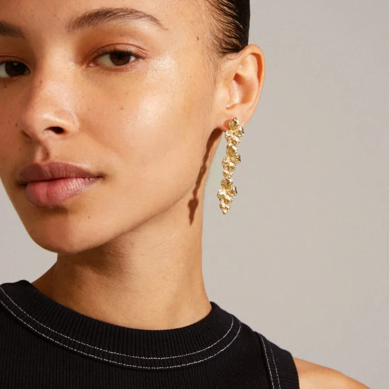 Pilgrim Echo Drop Earrings - Gold sold by Boutique with Grace