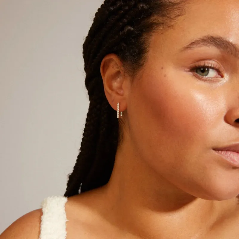 Pilgrim Coby Square Hoops - Silver sold by Boutique with Grace