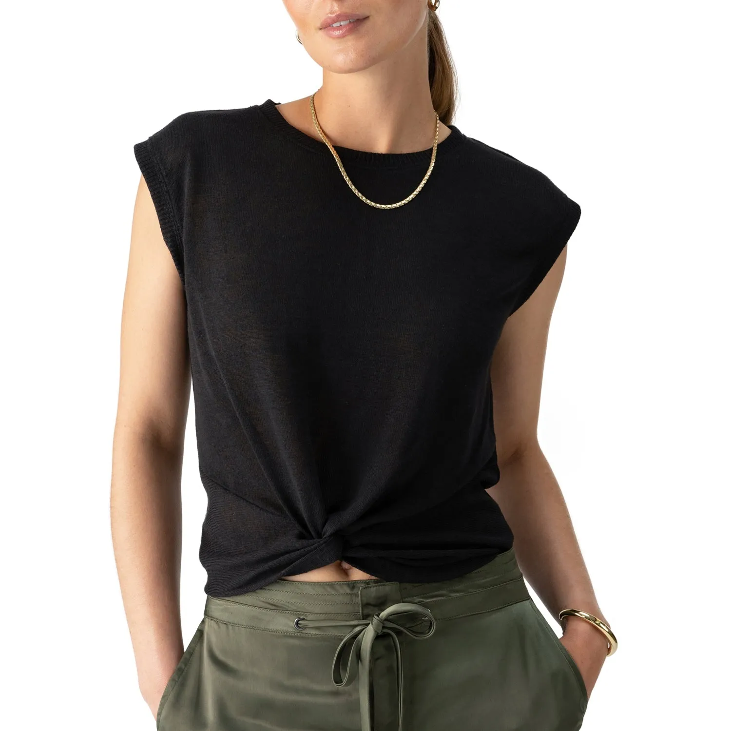 Sanctuary Knot Your Ordinary Top - Black sold by Boutique with Grace