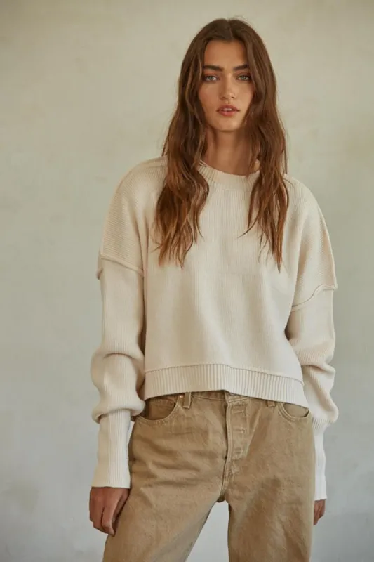 By Together Leda Pullover - Natural sold by Boutique with Grace