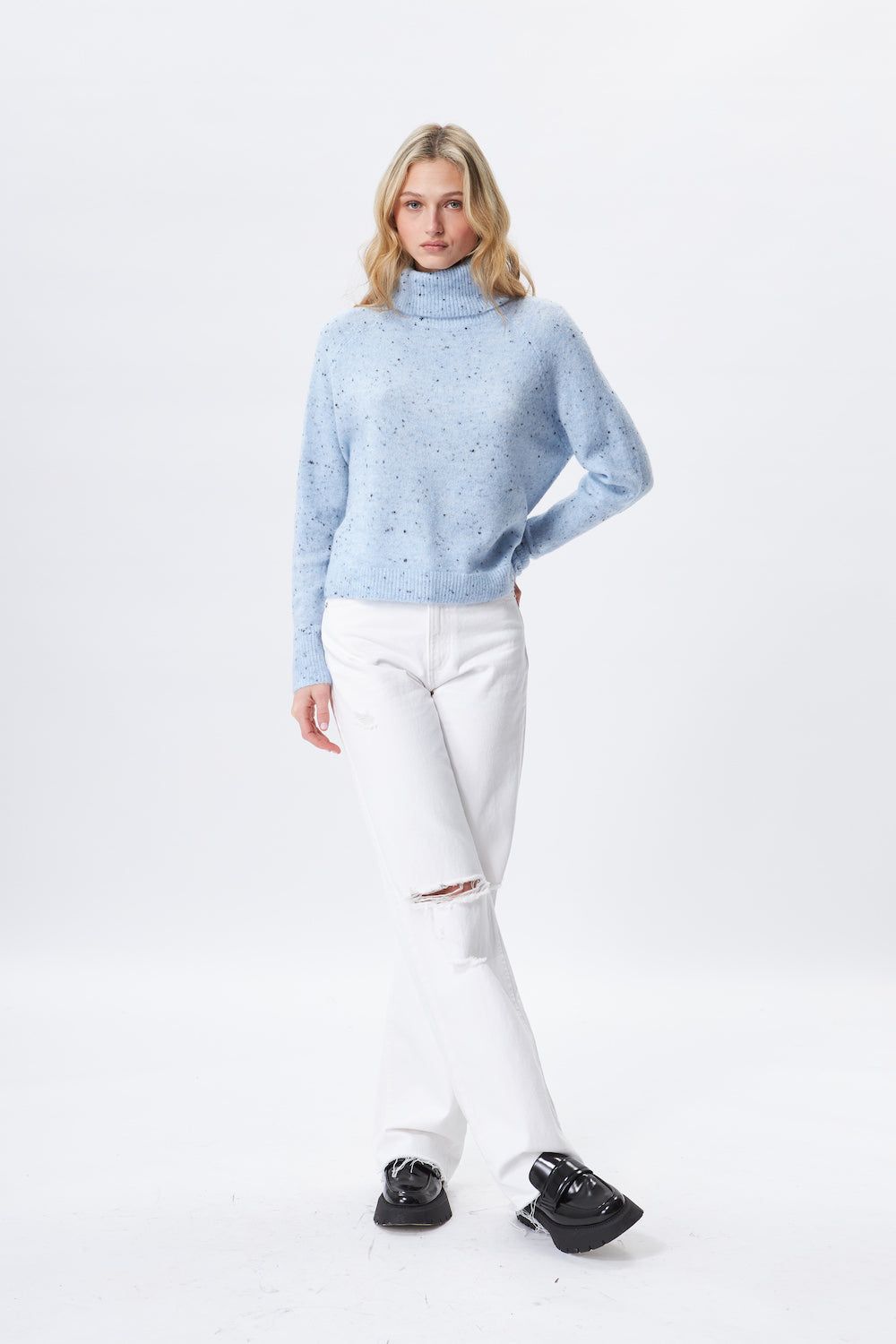 John & Jenn Emmett Sweater - Clear Sky sold by Boutique with Grace