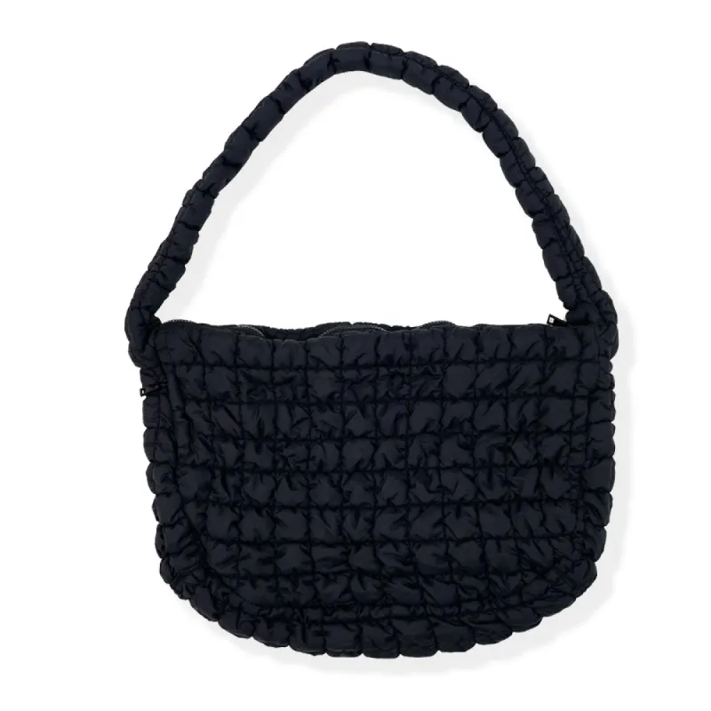 Lyla & Luxe Large Quilt Bag - Black sold by Boutique with Grace