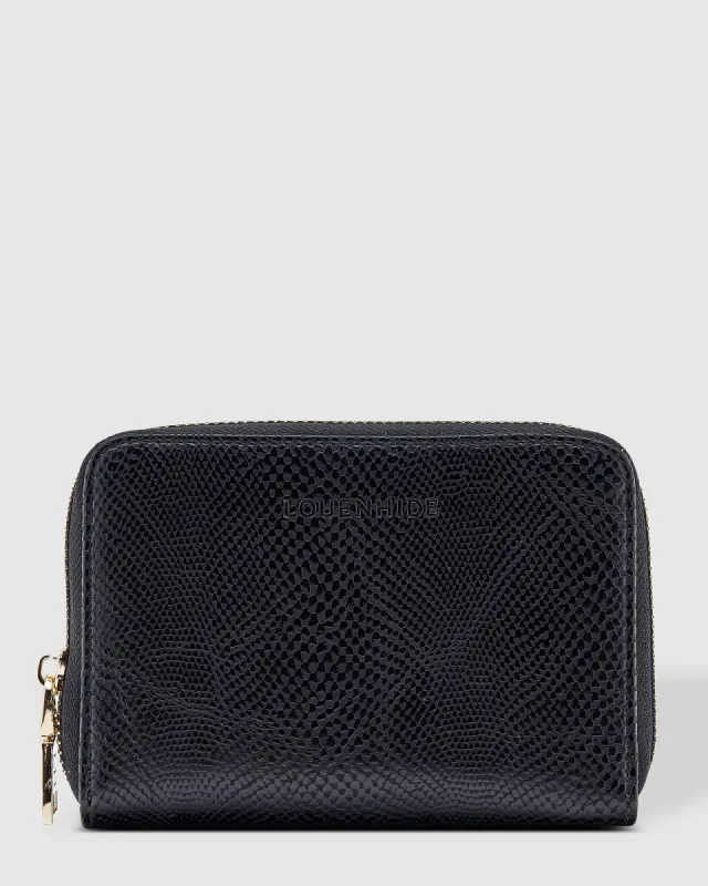Louenhide Eden Wallet - Lizard Black sold by Boutique with Grace