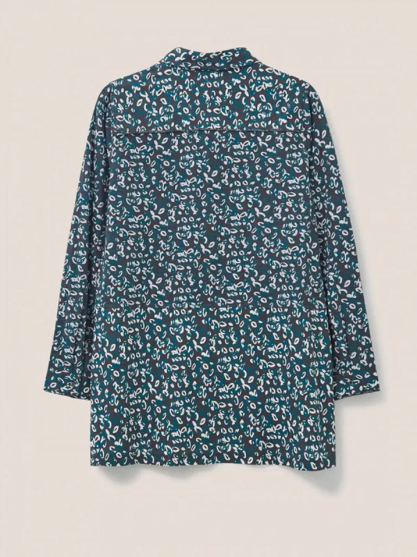 White Stuff Lottie Longline Shirt - Black Multi sold by Boutique with Grace