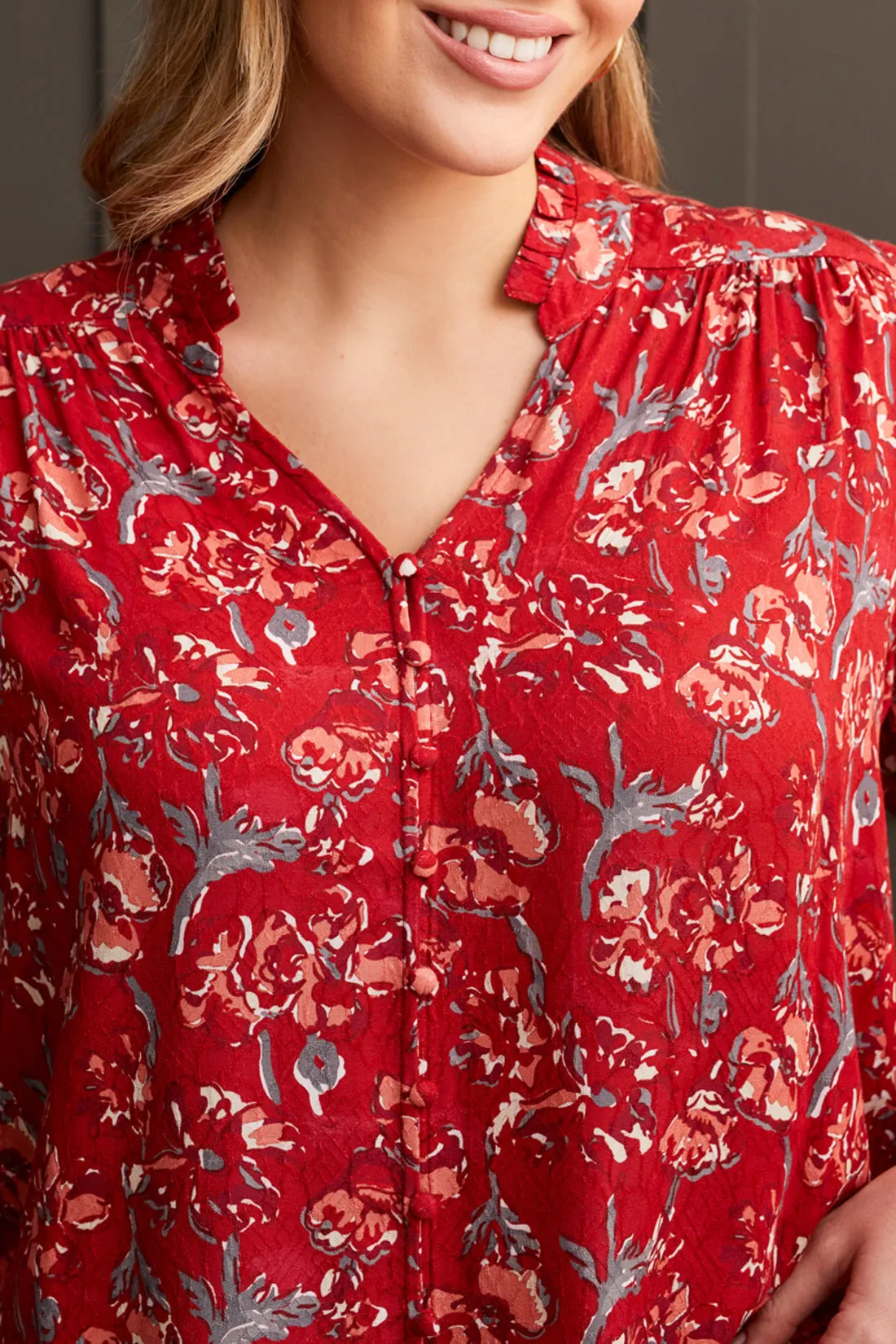 Tribal Emely Blouse - Scarlet sold by Boutique with Grace product image thumbnail 3