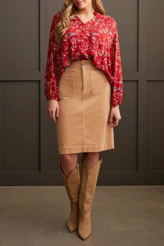 Tribal Emely Blouse - Scarlet sold by Boutique with Grace