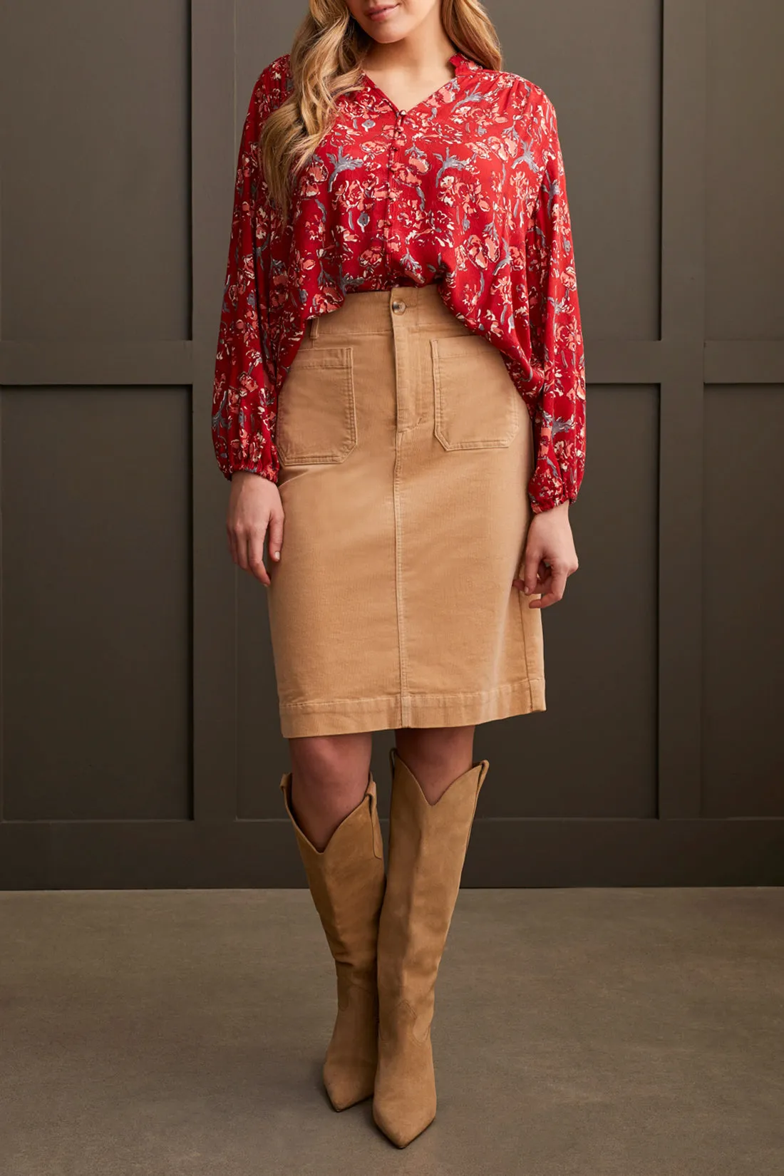 Tribal Emely Blouse - Scarlet sold by Boutique with Grace