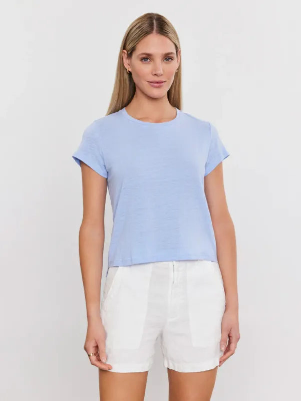 Velvet Casey Linen Tee - Chill sold by Boutique with Grace