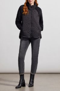 Tribal Quilted Sherpa Jacket - Black sold by Boutique with Grace