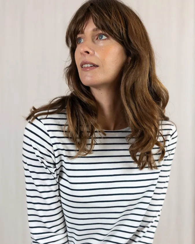 Ivy Layla Cotton Crew - Navy Breton sold by Boutique with Grace product image thumbnail 3