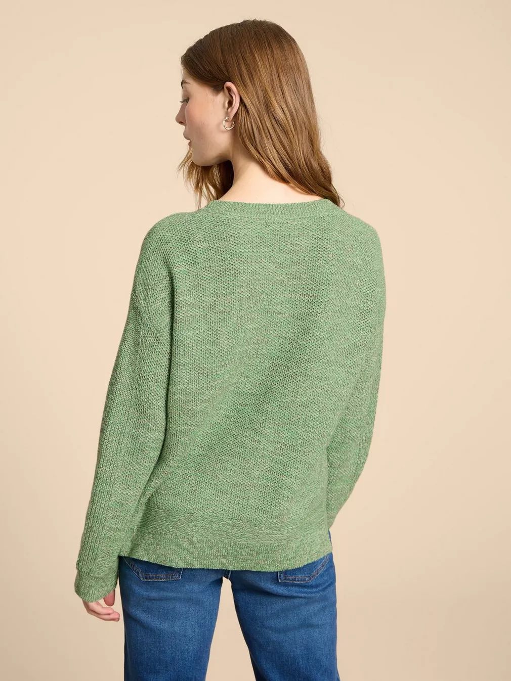 White Stuff Northbank Jumper - Mid Green sold by Boutique with Grace product image thumbnail 3