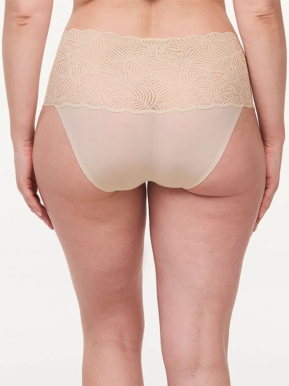 Chantelle Soft Stretch Lace Full Panty - Golden Beige sold by Boutique with Grace product image thumbnail 2