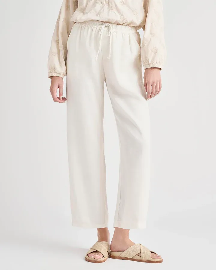Splendid Angie Wide Leg Crop - White Sand sold by Boutique with Grace product image thumbnail 2