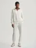 Varley Hawley Half Zip - Ivory Marl Fleck sold by Boutique with Grace