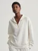 Varley Hawley Half Zip - Ivory Marl Fleck sold by Boutique with Grace