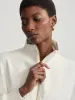 Varley Hawley Half Zip - Ivory Marl Fleck sold by Boutique with Grace