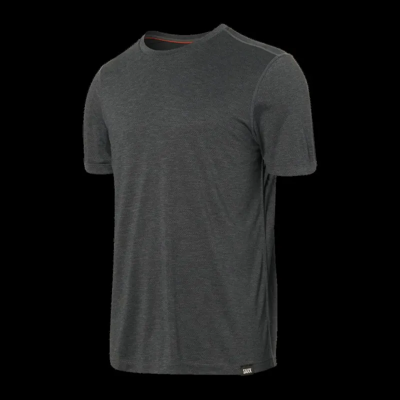 Saxx All Day Aerator Tee - Faded Black Heather sold by Boutique with Grace