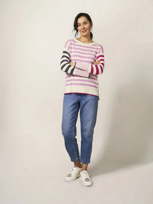 White Stuff Olive Jumper - Pink Multi sold by Boutique with Grace
