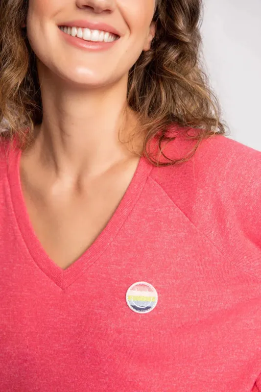 PJ Salvage Happy Things Smiley Face Lounge Set - Cherry Pie sold by Boutique with Grace