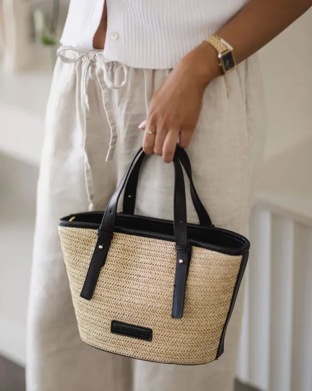 Louenhide Hayman Handbag - Natural Black sold by Boutique with Grace