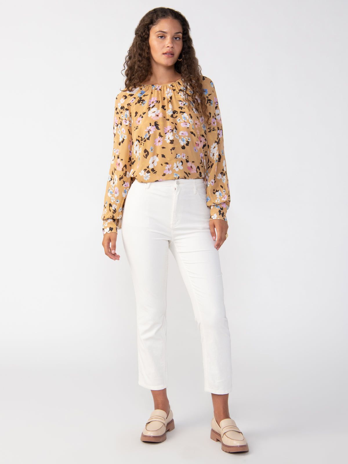 Sanctuary Volume Sleeve Popover - Cafe Floral sold by Boutique with Grace