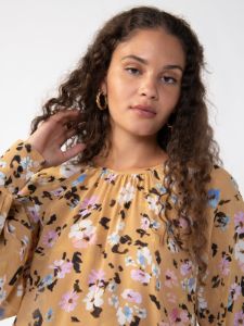 Sanctuary Volume Sleeve Popover - Cafe Floral sold by Boutique with Grace
