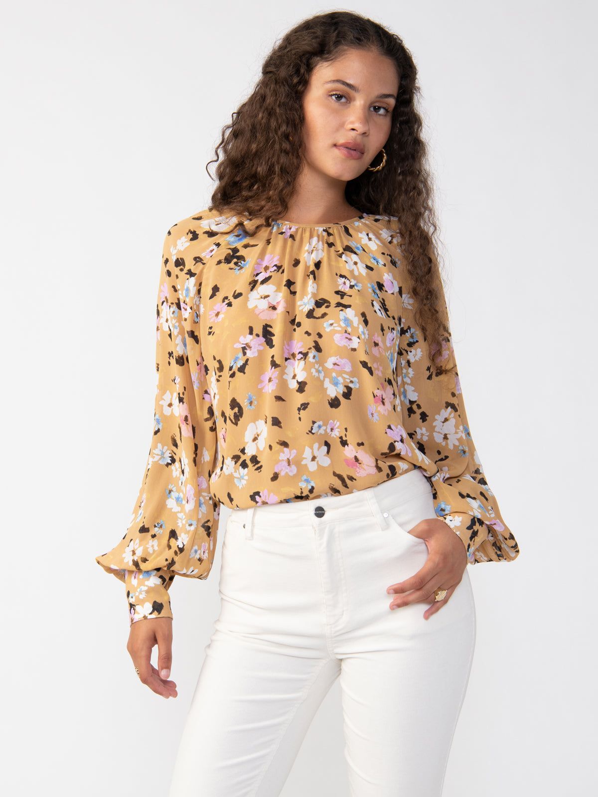 Sanctuary Volume Sleeve Popover - Cafe Floral sold by Boutique with Grace product image thumbnail 2