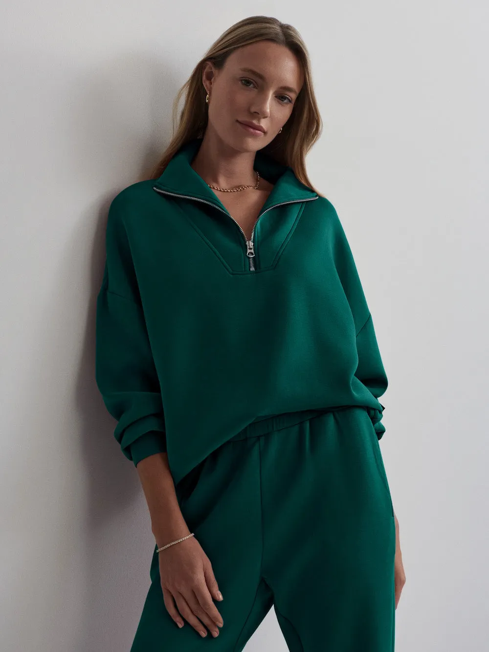 Varley Hawley Half Zip - Forest sold by Boutique with Grace product image thumbnail 4