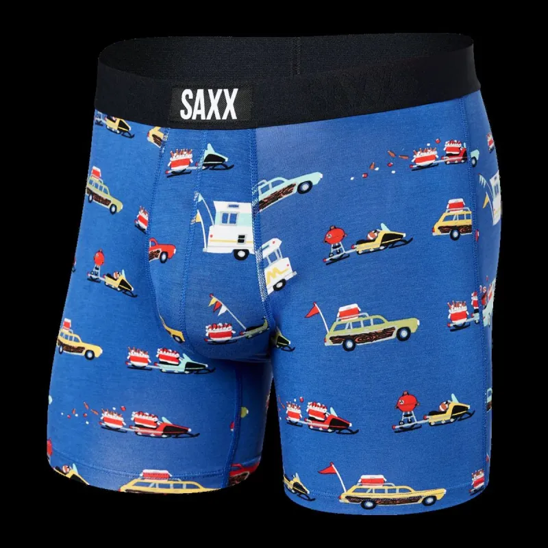 Saxx Vibe Super Soft Boxer Brief - Tailgate Blue sold by Boutique with Grace