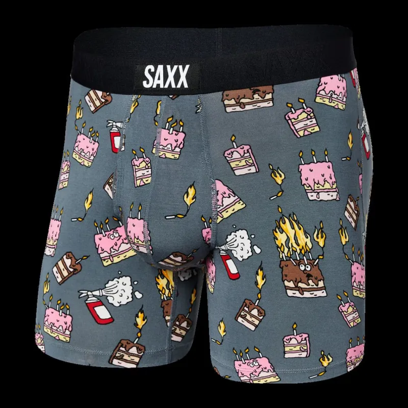 Saxx Ultra Super Soft Boxer Brief Fly - Fired Up Turbulance sold by Boutique with Grace
