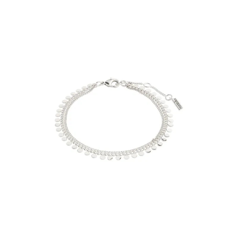 Pilgrim Bloom Recycled Bracelet - Silver sold by Boutique with Grace