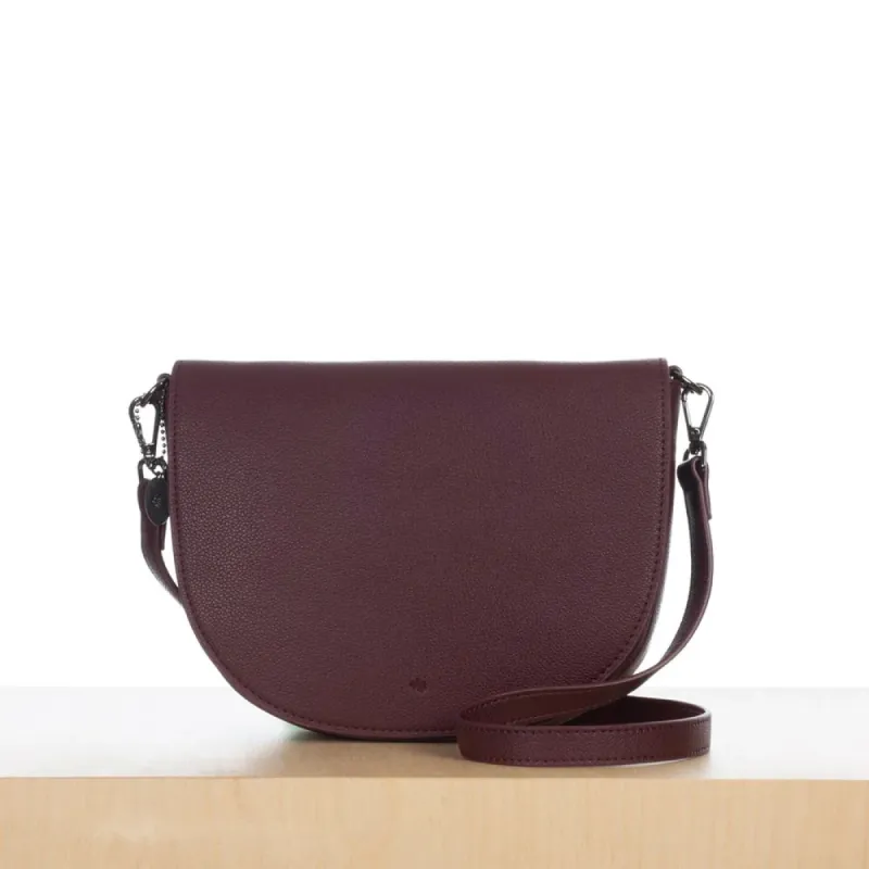 Ela Mini Saddle Bag - Merlot sold by Boutique with Grace