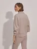 Varley Hawley Half Zip - Taupe Marl sold by Boutique with Grace