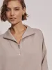 Varley Hawley Half Zip - Taupe Marl sold by Boutique with Grace
