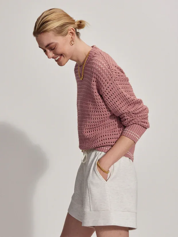 Varley Fox Knit Crew - Wood Rose sold by Boutique with Grace product image thumbnail 4