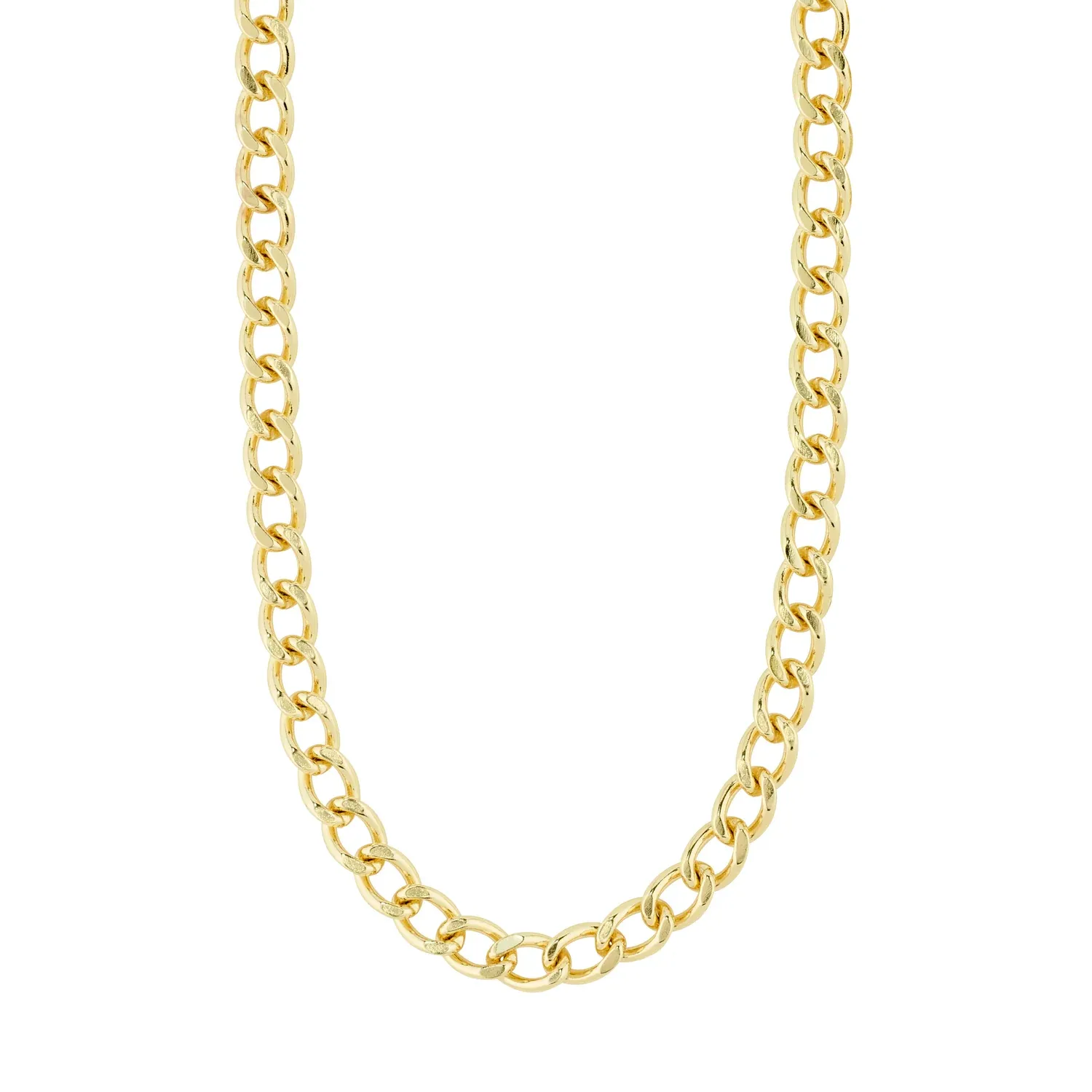 Pilgrim Charm Recycled Curb Necklace - Gold sold by Boutique with Grace