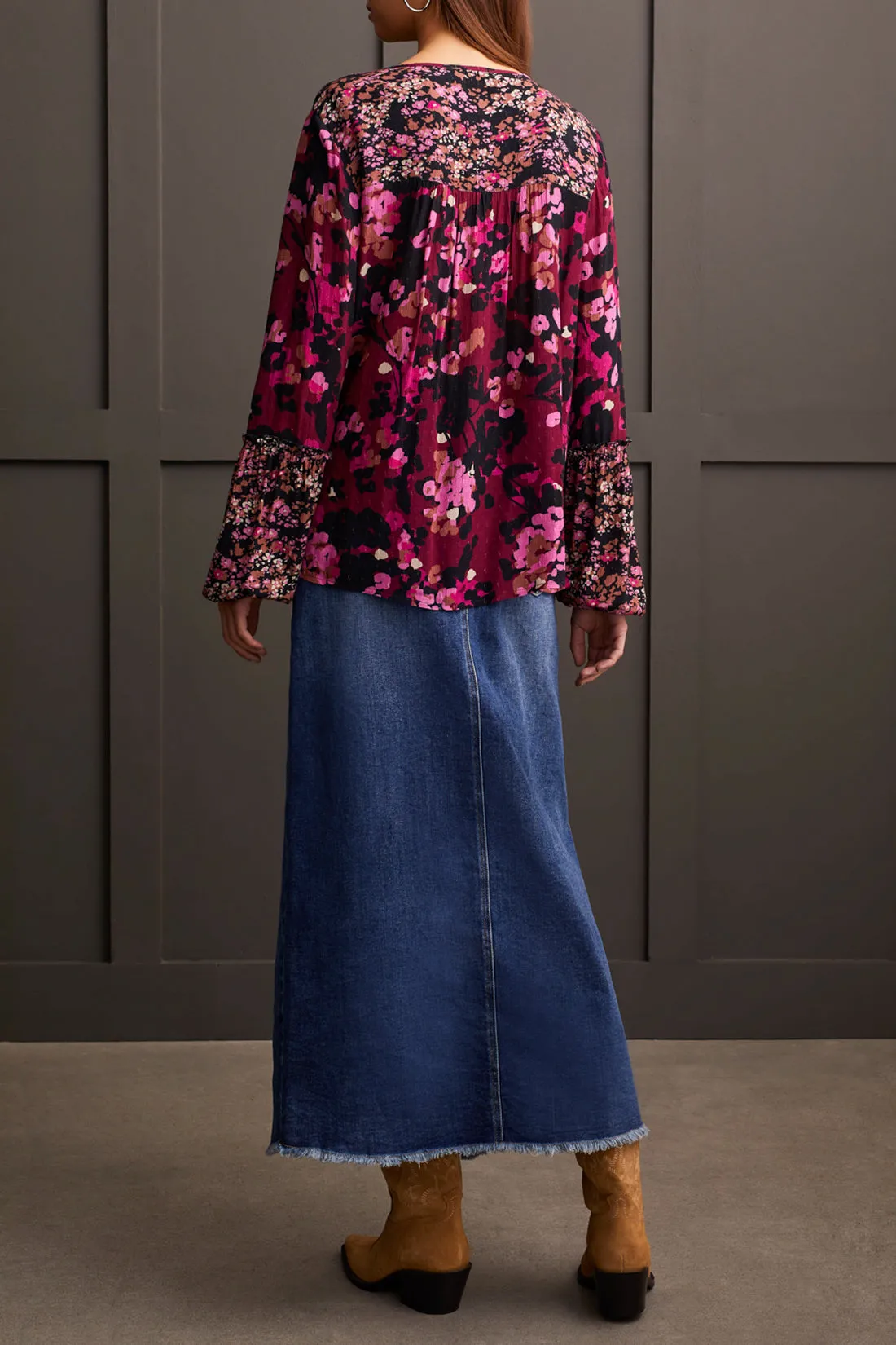 Tribal Willa Blouse - Port Wine sold by Boutique with Grace product image thumbnail 4