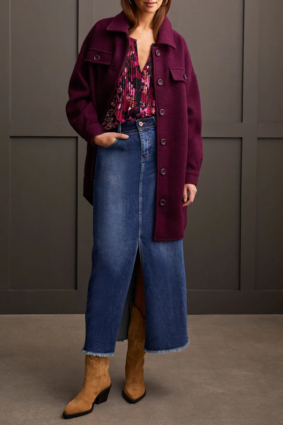 Tribal Willa Blouse - Port Wine sold by Boutique with Grace product image thumbnail 2