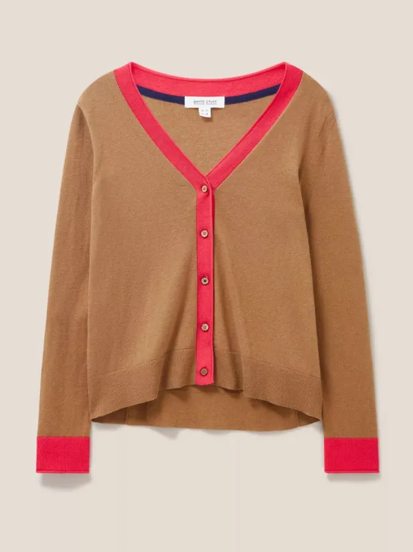 White Stuff Sally Smart Cardi - Deep Brown sold by Boutique with Grace