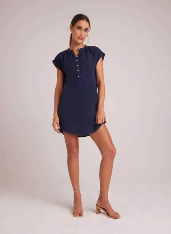 Bella Dahl Henley Dress - Brazilian Navy sold by Boutique with Grace